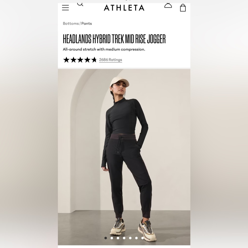 Athleta joggers size 4